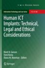 Image for Human ICT Implants: Technical, Legal and Ethical Considerations