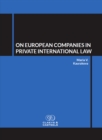 Image for A European company as a subject of international private law
