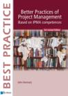 Image for Better Practices of Project Management Based on IPMA competences 3rd revised edition