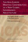 Image for The Asia-Europe Meeting: Contributing to a New Global Governance Architecture