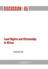 Image for Land Rights and Citizenship in Africa