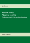 Image for Redshift factor, Absolute redshift, Galaxies red / blue distribution