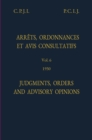 Image for Judgments, Orders and Advisory Opinions: Vol. 6, 1930/Arrets, Ordonnances Et Avis Avis Consultatifs: Vol. 6, 1930