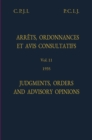 Image for Judgments, Orders and Advisory Opinions: Vol. 11, 1935/Arrets, Ordonnances Et Avis Avis Consultatifs: Vol. 11, 1935
