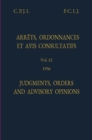 Image for Judgments, Orders and Advisory Opinions Vol. 12, 1936/Arrets, Ordonnances Et Avis Avis Consultatifs: Vol. 12, 1936