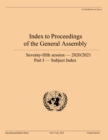 Image for Index to Proceedings of the General Assembly 2020/2021: Part I: Subject Index