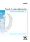 Image for Recommandation No 37 - Portail De Présentation Unique