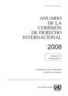 Image for Anuario De La Comisión De Derecho Internacional 2008, Vol. II, Parte 1