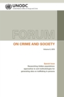 Image for Forum on Crime and Society Vol. 8, 2015: Special Issue - Researching Hidden Populations: Approaches to and Methodologies for Generating Data on Trafficking in Persons