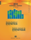 Image for Monthly Bulletin of Statistics, February 2016