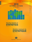 Image for Monthly Bulletin of Statistics, October 2016