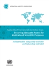 Image for Availability of Internationally Controlled Drugs: Ensuring Adequate Access for Medical and Scientific Purposes
