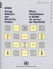 Image for 2006 energy balances and electricity profiles