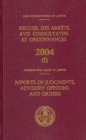 Image for Reports of Judgments, Advisory Opinions and Orders : 2004, Bound, Three Volume Set