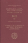 Image for Reports of judgments, advisory opinions and orders 2011