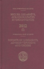 Image for Reports of judgments, advisory opinions and orders 2012