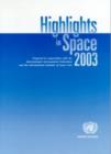 Image for Highlights in space 2003