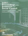 Image for Index to proceedings of the Economic and Social Council : organizational session - 2006, substantive session - 2006