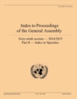 Image for Index to proceedings of the General Assembly 2014/2015Part II,: Index to speeches