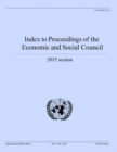 Image for Index to proceedings of the Economic and Social Council : 2015 session