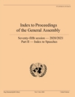 Image for Index to proceedings of the General Assembly 2020/2021Part II,: Index to speeches