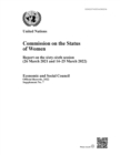 Image for Commission on the Status of Women : report on the sixty-sixth session (26 March 2021 and 14-25 March 2022)
