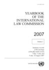 Image for Yearbook of the International Law Commission 2007