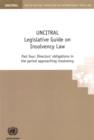 Image for UNCITRAL legislative guide on insolvency law : Part four: Directors&#39; obligations in the period approaching insolvency
