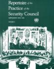 Image for Repertoire of the Practice of the Security Council : Volumes 1 and 2