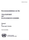 Image for Recommendations on the transport of dangerous goods  : manual of tests and criteria