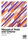 Image for Manual of tests and criteria : Amendment 1