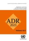 Image for ADR applicable as from 1 January 2023 : European agreement concerning the international carriage of dangerous goods by road