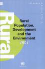 Image for Rural population, development and the environment 2007