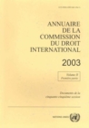 Image for Annuaire de la commission du droit international : Volume 2, Part 1, 2003