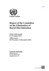 Image for Report of the Committee on the Elimination of Racial Discrimination : 99th session (5-29 August 2019), 100th session (25 November-13 December 2019)