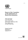 Image for Report of the Committee on the Elimination of Racial Discrimination