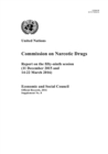 Image for Commission on Narcotic Drugs: Report on the Fifty-Ninth Session (11 December 2015 and 14-22 March 2016)