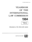 Image for Yearbook of the International Law Commission 1984, Vol II, Part 1
