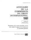 Image for Annuaire De La Commission Du Droit International 1981, Vol. II, Partie 1