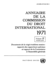 Image for Annuaire De La Commission Du Droit International 1971, Vol. II, Partie 1