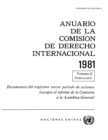 Image for Anuario De La Comisión De Derecho Internacional 1981, Vol.II, Parte 1