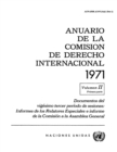 Image for Anuario De La Comisión De Derecho Internacional 1971, Vol.II, Parte 1