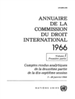 Image for Annuaire De La Commission Du Droit International 1966, Vol.I, Part 1