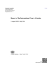 Image for Report of the International Court of Justice: 1 August 2015 - 31 July 2016