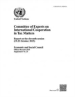 Image for Committee of Experts on International Cooperation in Tax Matters : report on the eleventh session (19-23 October 2015)