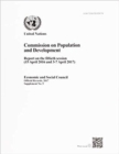 Image for Commission on Population and Development : report on the fiftieth session (15 April 2016 and 3-7 April 2017)