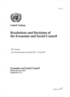 Image for Resolutions and decisions of the Economic and Social Council : 2017 session, New York and Geneva, 28 July 2016 - 27 July 2017