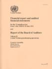 Image for Financial report and audited financial statements for the 12-month period from 1 July 2010 to 30 June 2011 and report of the Board of Auditors