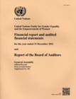 Image for Financial report and audited financial statements for the biennium ended 31 December 2011 and report of the Board of Auditors