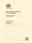 Image for Report of the Committee on Contributions